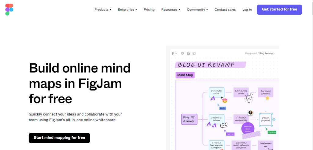 #1. FigJam by Figma | Free Mind Mapping Software