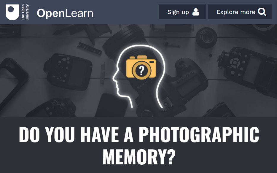 Discover An Amazing Eidetic Memory Test