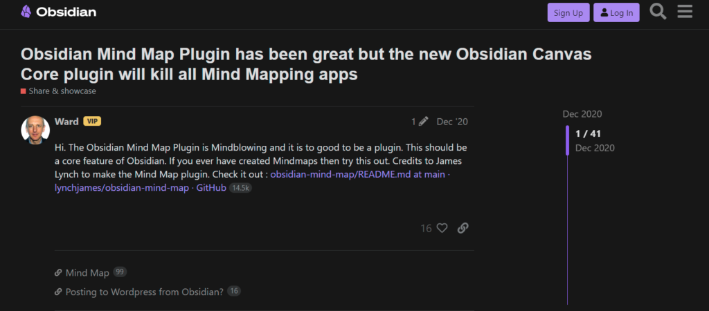 Obsidian community